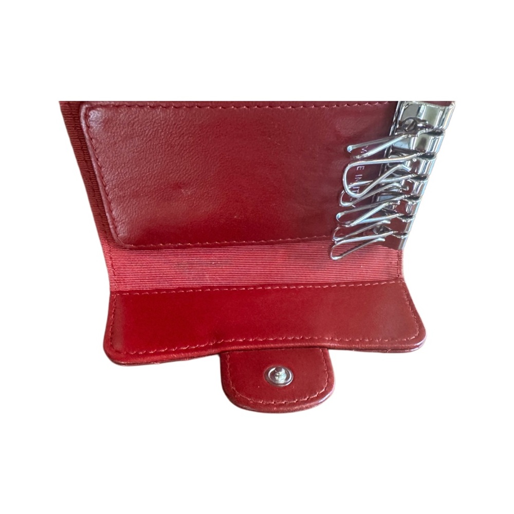 💋Chanel Red Quilted Lambskin 6 Key Case💋 - Picture 6 of 9